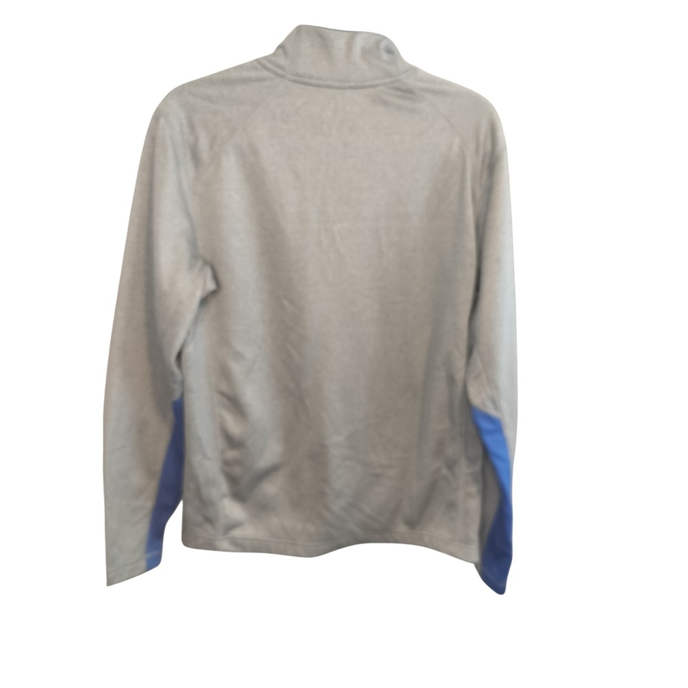 Nike Therma Dri Fit Gray Blue Long Sleeve 1/4 Zip Pullover Athletic Shirt Mens M - Picture 3 of 6